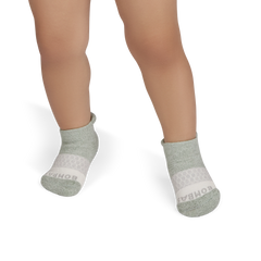 Toddler Tri-Block Gripper Ankle Sock 6-Pack