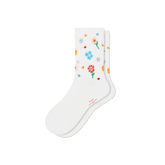 Bombas x Susan Alexandra Floral Embroidered Half Calf Socks