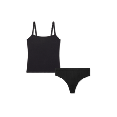 Women's Built-In Bra Seamless Cami + Thong Pack