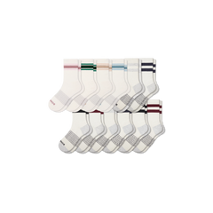 Women's Vintage Stripes Half Calf Socks 12-Pack