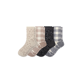 Women's Merino Wool Blend Half Calf Sock 4-Pack