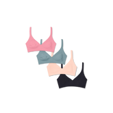 Women’s No Show Plunge Bralette 4-Pack