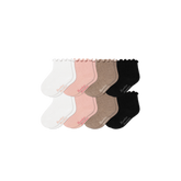 Baby Ruffle Rib Calf Sock 8-Pack (0-6 Months)