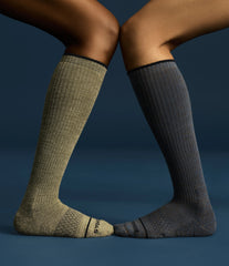 Women's Merino Wool Blend Everyday Compression Knee High Sock 3-Pack (15-20mmHg)