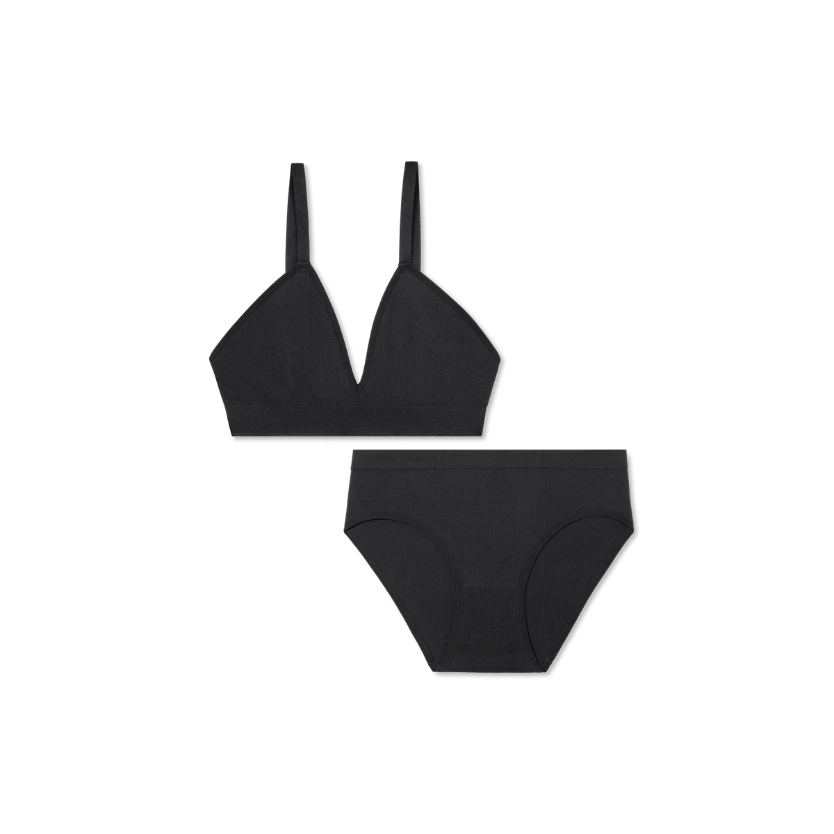 Women's Seamless Triangle Bralette + Brief Pack