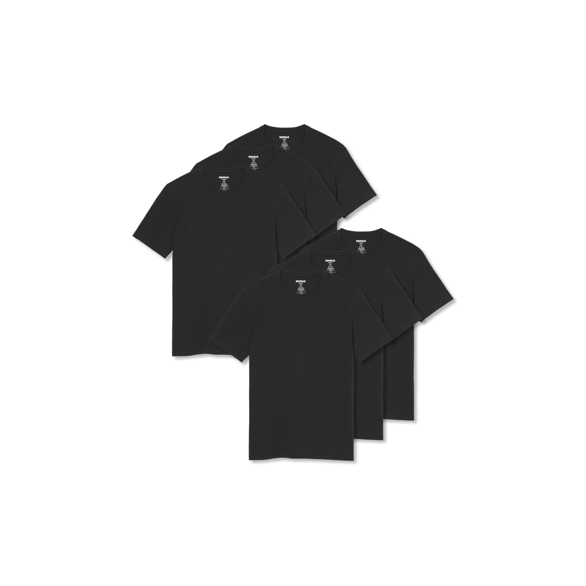 Men's Pima Cotton Slim Crew Neck T-Shirt 6-Pack