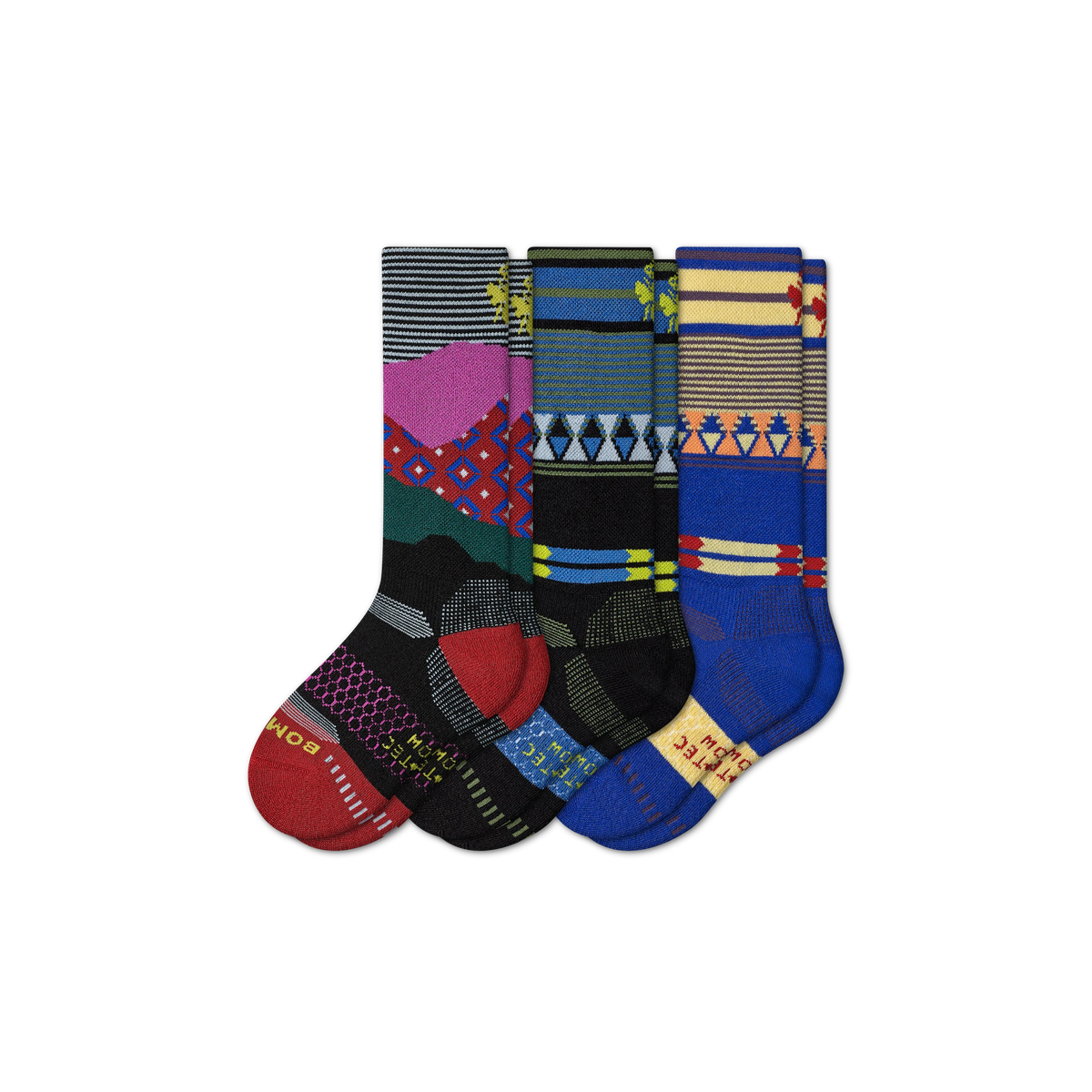 Youth Full-Cushion Merino Wool Blend Ski & Snowboard Sock 3-Pack