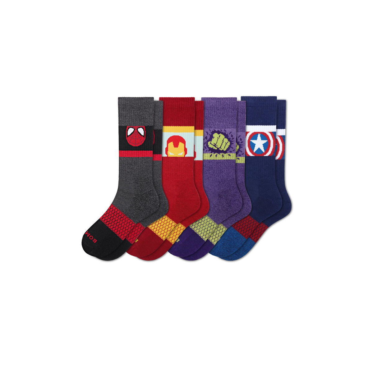 Marvel | Bombas Adult Calf Sock 4-Pack