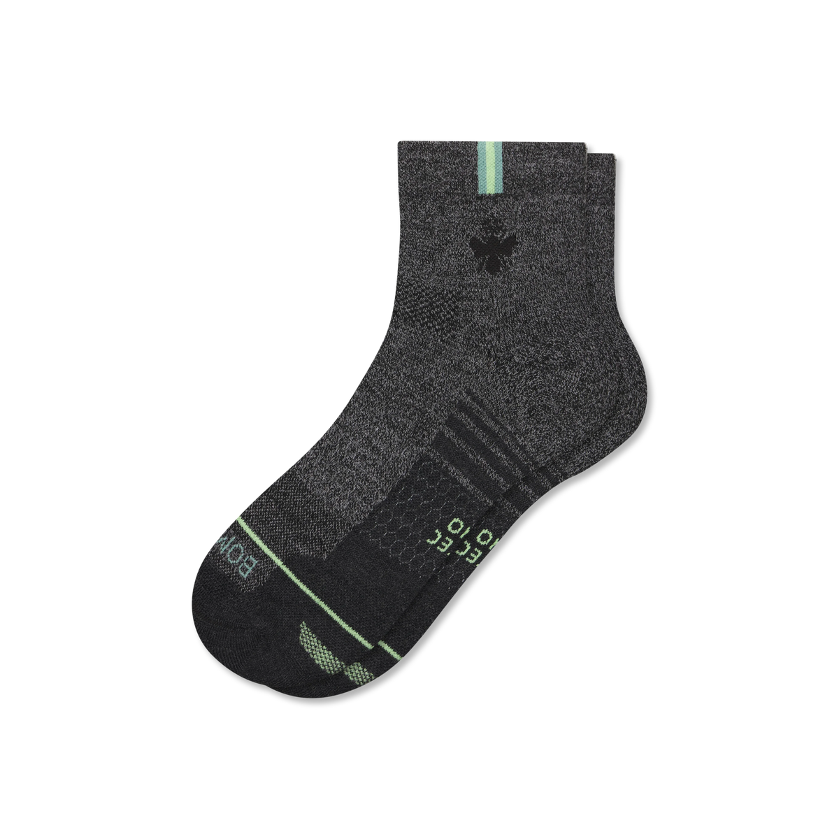 Men's Merino Wool Blend Run Quarter Socks
