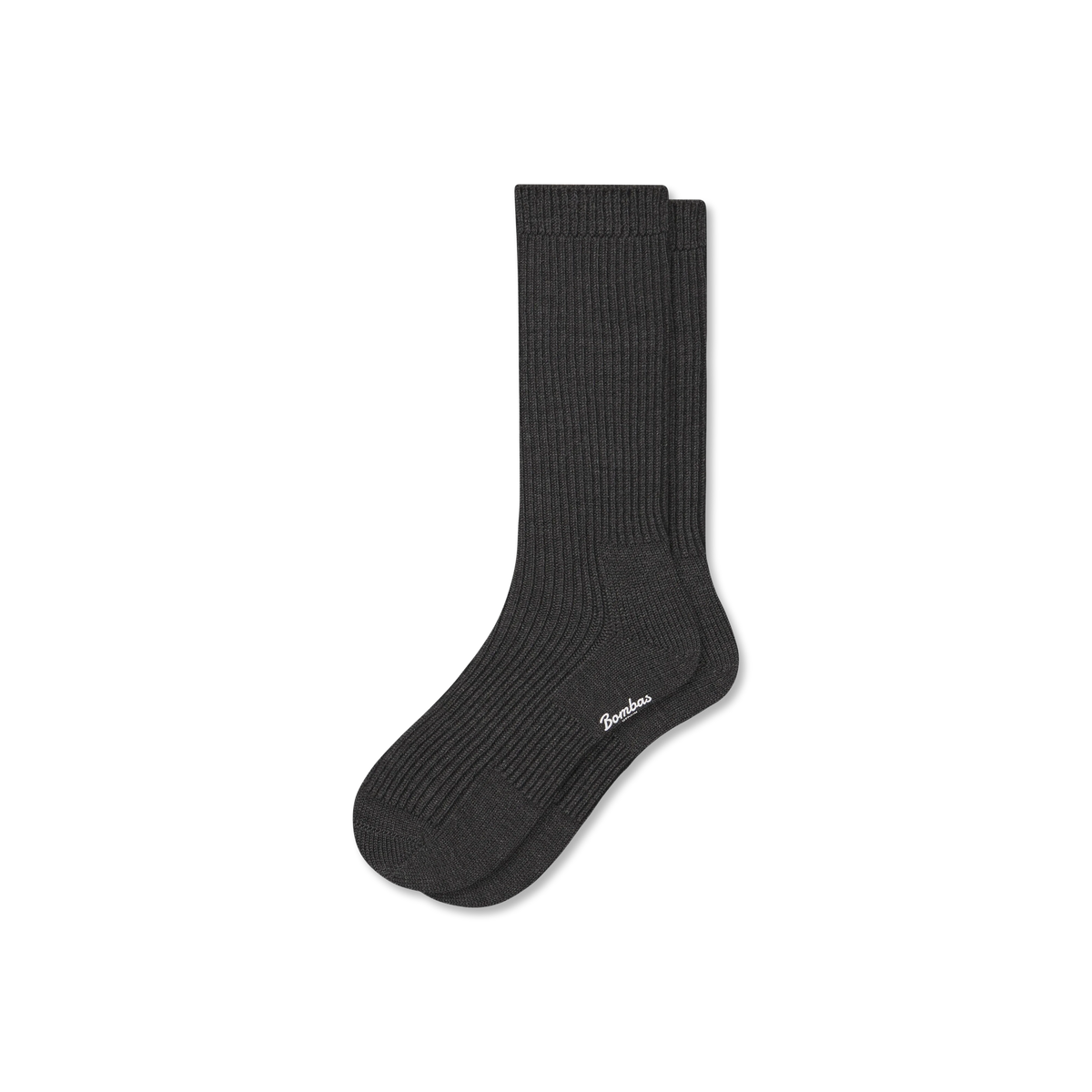 Men's Merino Cashmere Blend Fine Rib Calf Socks
