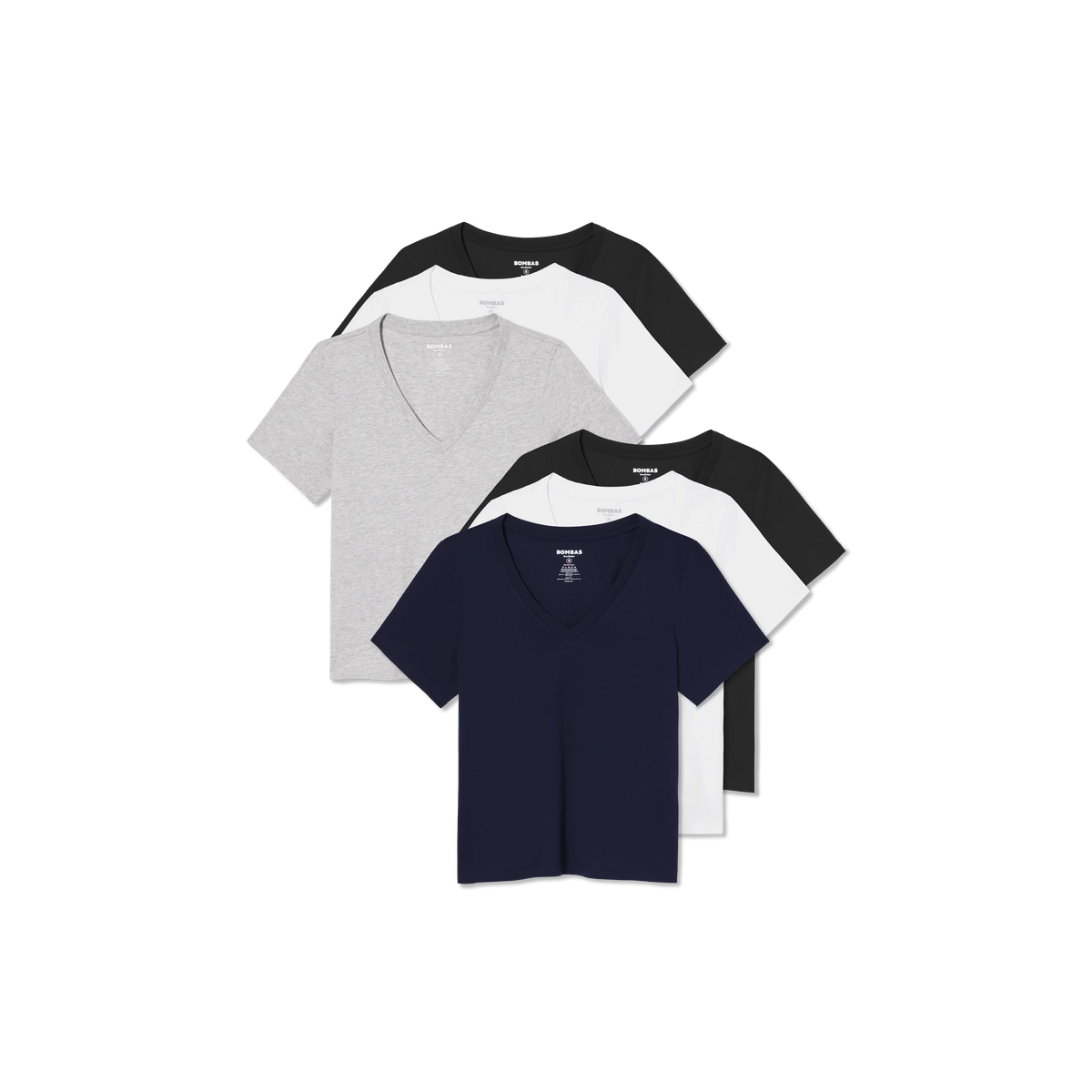 Women's Pima Cotton V-Neck T-Shirt 6-Pack