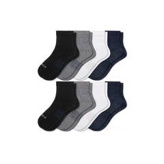 Men's Modern Rib Quarter Sock 8-Pack