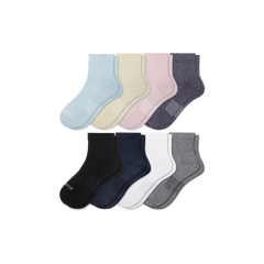 Women's Modern Rib Quarter Sock 8-Pack