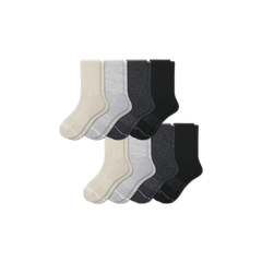 Men's Merino Wool Blend Half Calf Sock 8-Pack