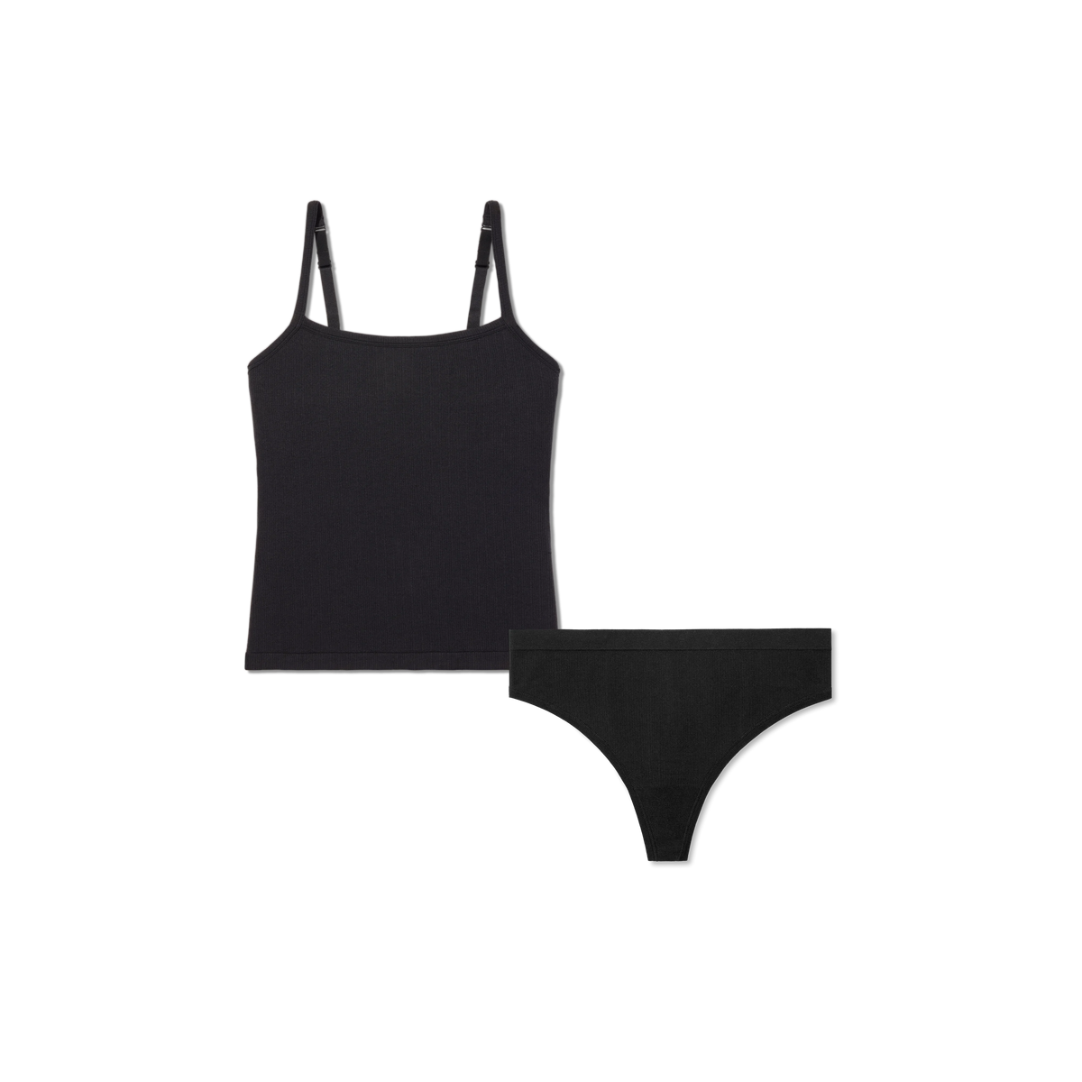 Women's Built-In Bra Seamless Cami + Thong Pack