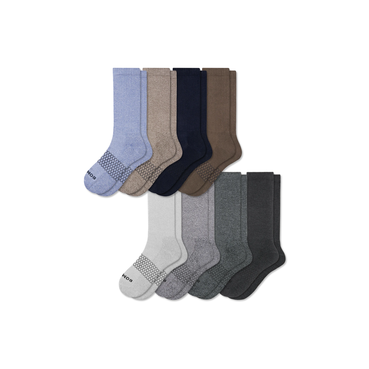 Men's Marl Calf Sock 8-Pack