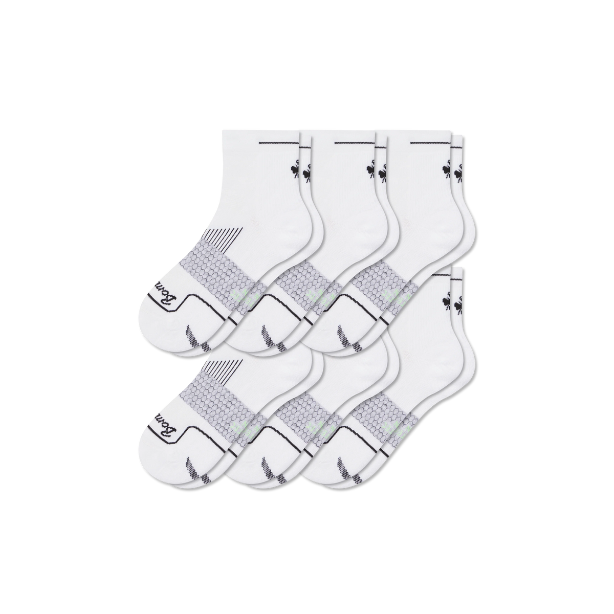 Men's Run Quarter Sock 6-Pack