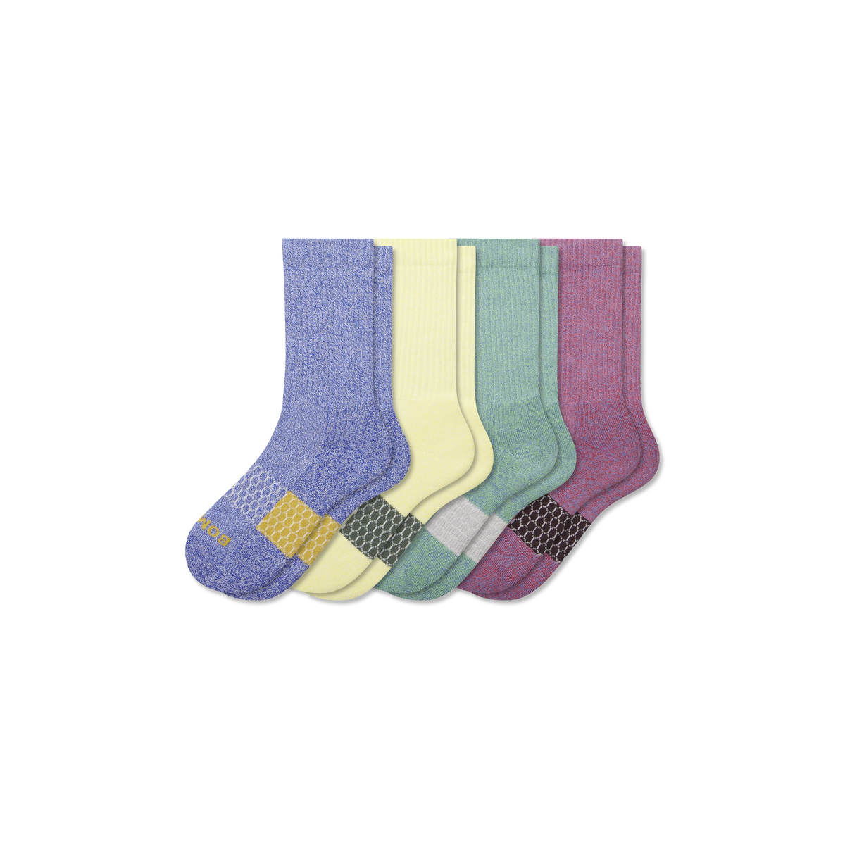 Youth Marl Calf Sock 4-Pack
