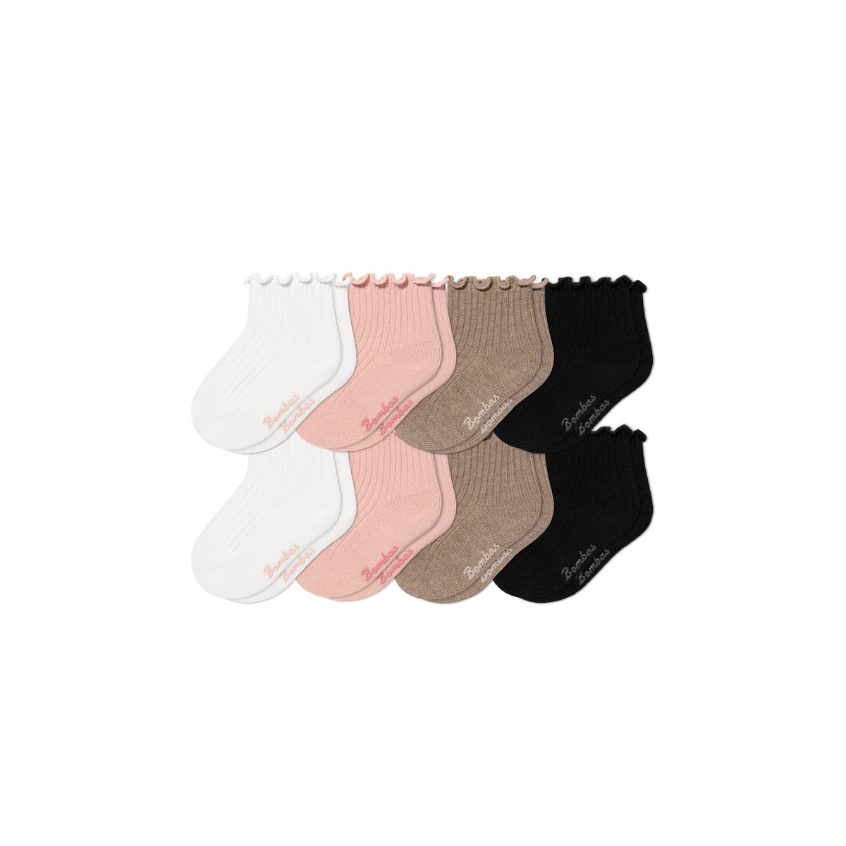 Baby Ruffle Rib Calf Sock 8-Pack (0-6 Months)