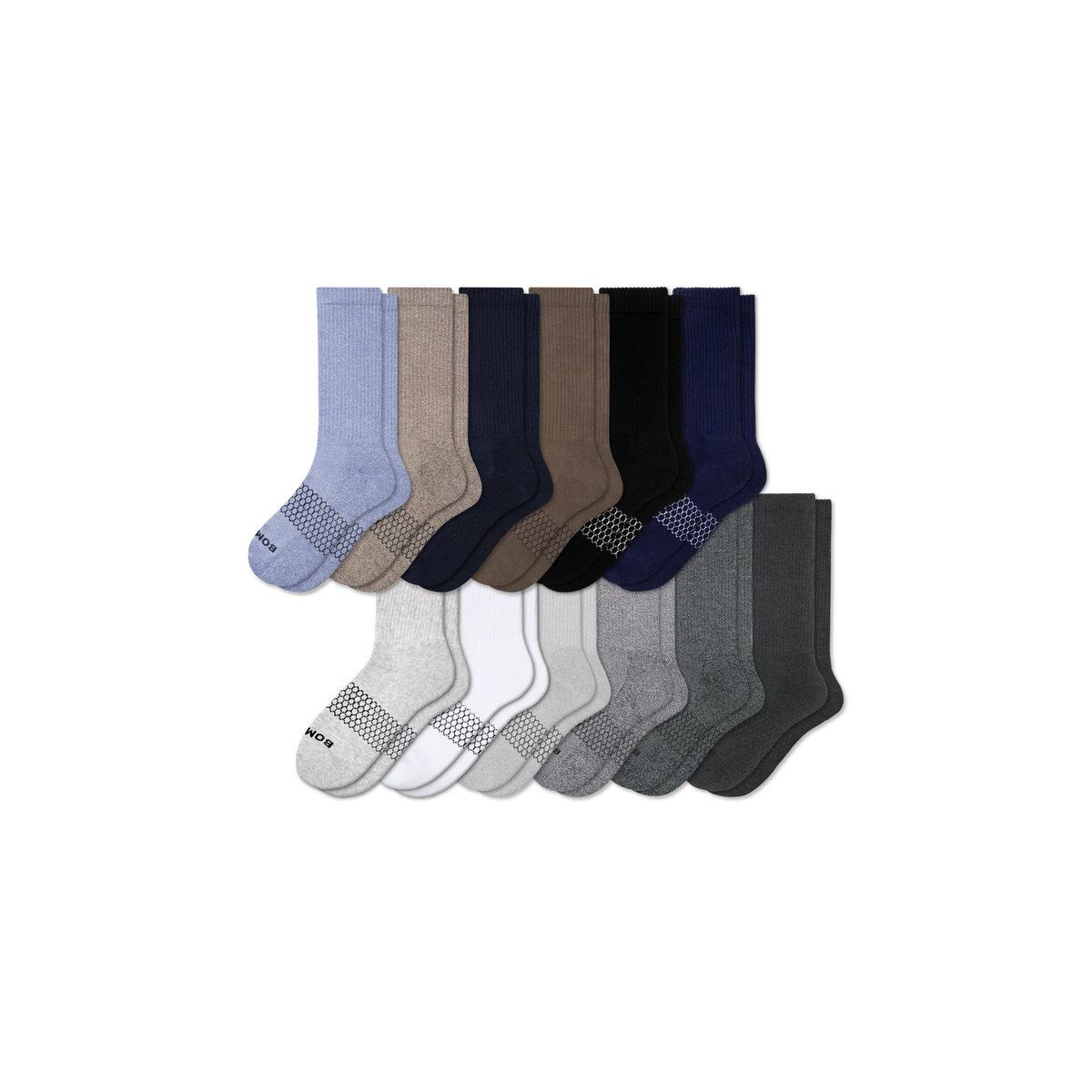 Men's Marl Calf Sock 12-Pack
