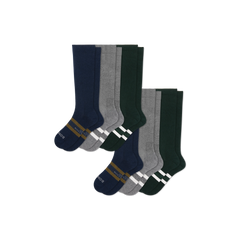 Men's Everyday Compression Knee High Sock 6-Pack (15-20mmHg)