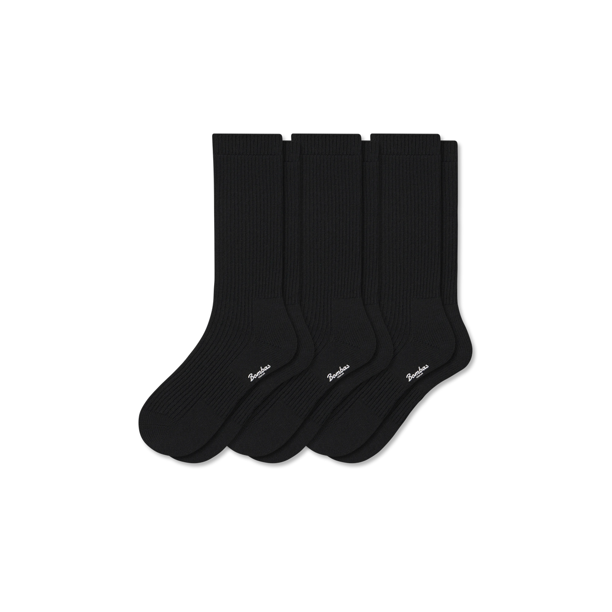 Men's Merino Cashmere Blend Fine Rib Calf Sock 3-Pack