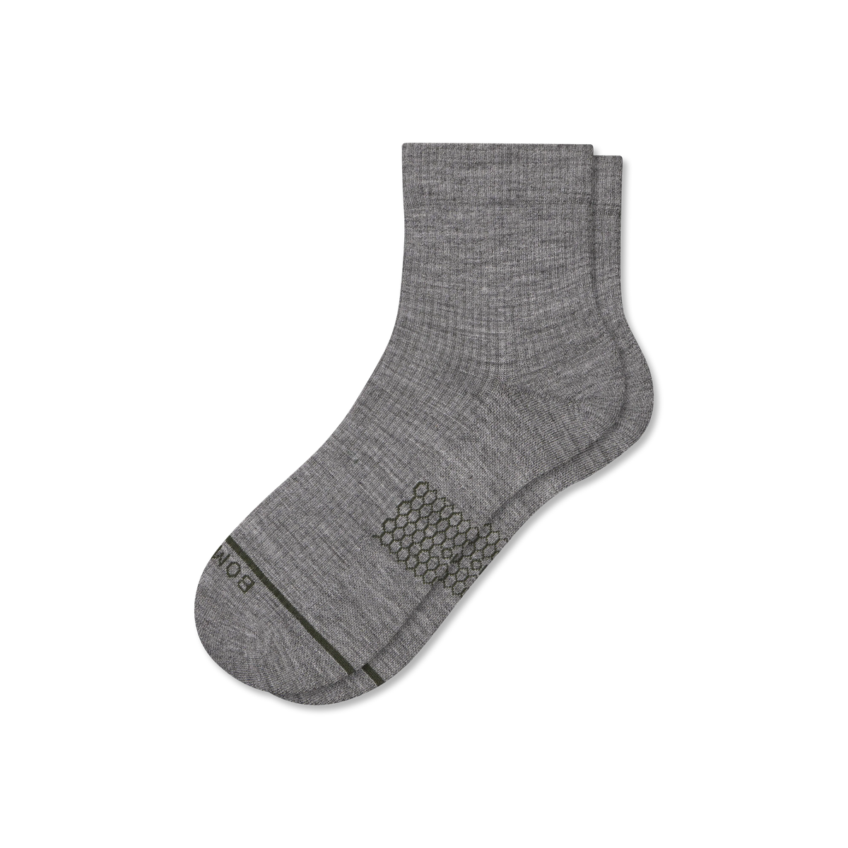 Men's Merino Wool Blend Modern Rib Quarter Socks