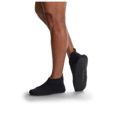 Men's Travel Compression Sock and Gripper Slipper 2-Pack